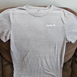 Hurley Gray Short Sleeve Tee Classic Crew Neck